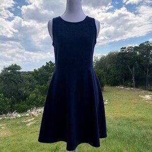 Navy Blue A-line Lace Sleeveless Dress Womens Size Small Forever 21 Cocktail